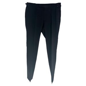 Tom Ford Straight-Leg Trousers in Black Rayon